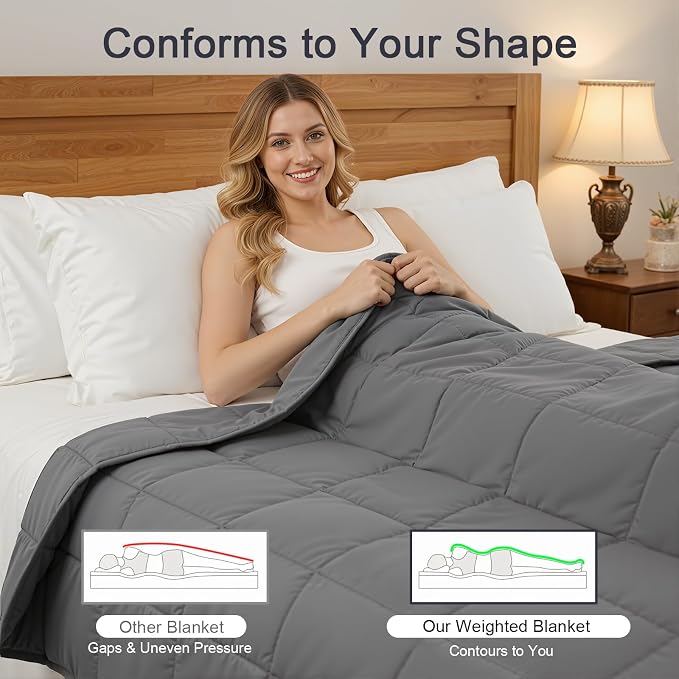 Smart Queen Weighted Blanket for Adults Large Soft Heavy Blanket Machine - Image 3