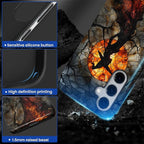 Case for Samsung Galaxy S24 Case, Halloween Witch Moon Stained Glass Design - Image 5
