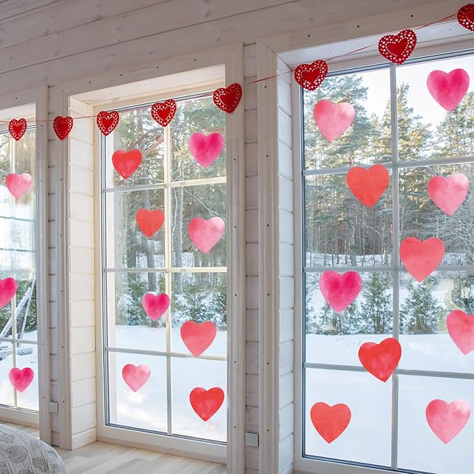 90 Pieces Heart Cutouts Paper Hearts Heart Shape Cards 5.5 Inches Large - Image 6
