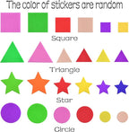 Coopay Foam Stickers Geometry Self-Adhesive Geometry Shapes Stickers Assorted - Image 2
