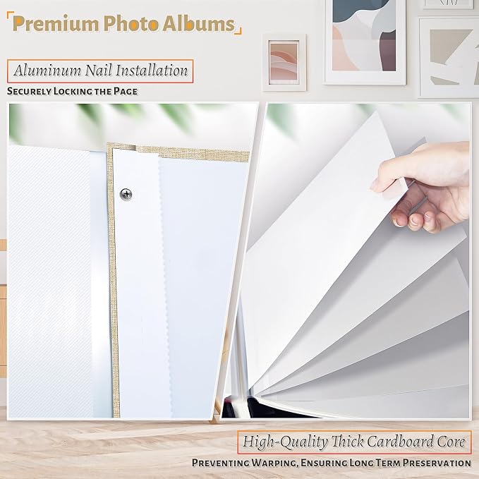 Artfeel Photo Album Self Adhesive Scrapbook, 60 Pages Large Photo Book - Image 4