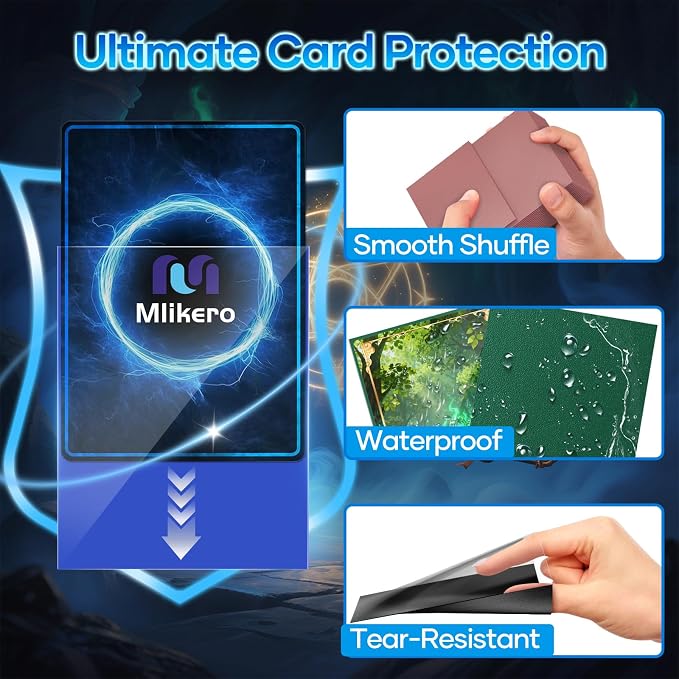 Mlikero 1200 Count Card Sleeves, Matte Magic Card Sleeves, Smooth Shuffle & - Image 5