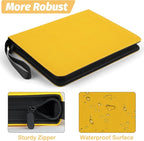 GERMUN 3 Ring 9 Pocket Zipper Card Binder, 720 Double Sided Standard PU Trading - Image 6