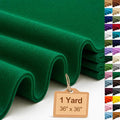 Emerald Green Large Felt Fabric 36" x 36", 1.4 mm Soft Felt Sheet, Nonwoven by ZANEXIR