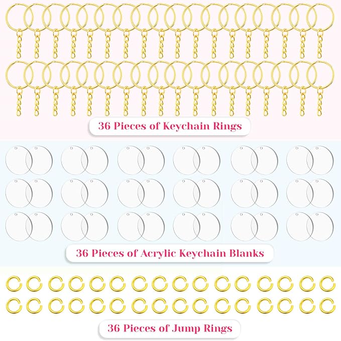 Audab Acrylic Keychain Blanks - Image 5