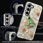 for Samsung Galaxy S23 Case, Stained Glass Frog Flowers Pattern Glossy 2 in 1 - Image 5