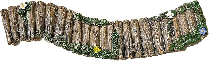 MUAMAX Fairy Garden Walkway Path Pathway, Fairy Garden Accessories, Wood Road by MUAMAX