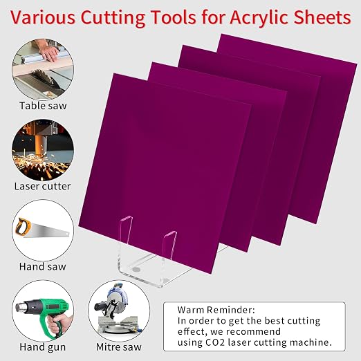 1/8 Thick 12 x 12 inch Acrylic Sheets - Image 3