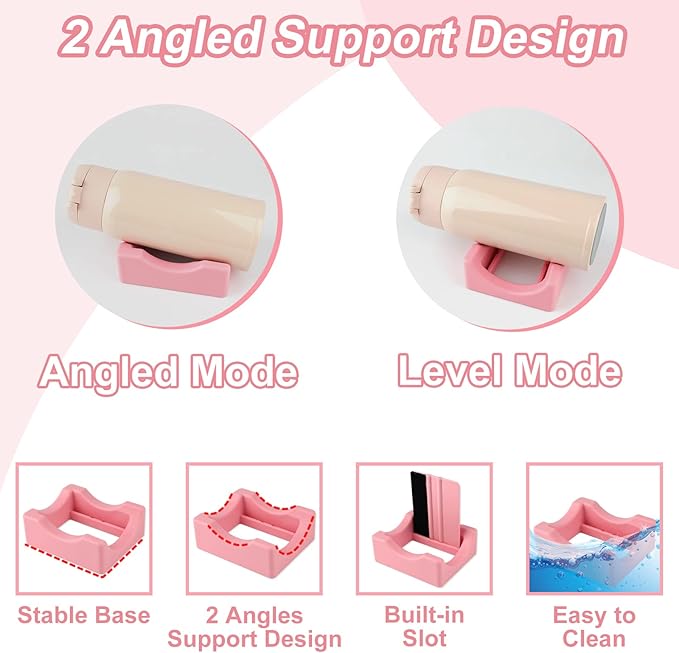 Silicone Cup Cradle for Tumblers, 2 Pack Tumbler Holder for Crafts - Image 3