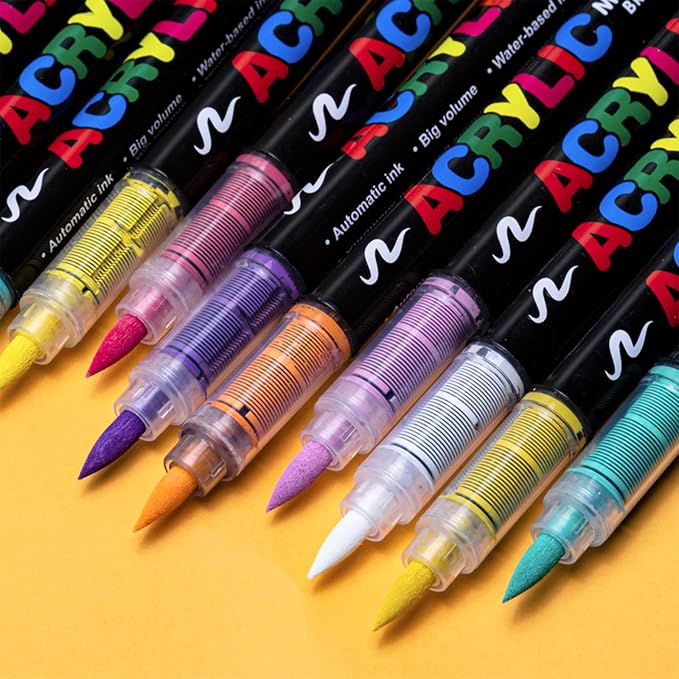 Guangna 120 Colors Acrylic Paint Markers Set - Image 3