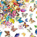 WOCRAFT 120pc Assorted Enamel Bracelet Butterfly Charms - Image 2