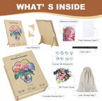 300 Pieces Flowers Wooden Puzzles - Image 5