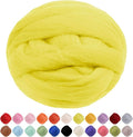 JeogYong Needle Felting Wool, 17.64oz Wool Roving Chunky Wool Yarn, Lemon by JeogYong