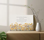 YOXORDQ Christian Floral Canvas Wall Art Jeremiah 29:11 Picture Print Yellow - Image 6
