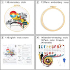 Embroidery Kits for Beginners Adults Sunrise Hand Embroidery Starter Kits - Image 7