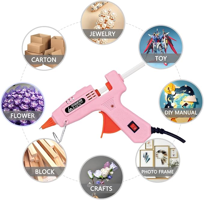 Glue Gun, Mini Hot Glue Gun Kit - Image 5