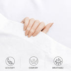 GOLD TEXTILES Queen Flat Sheet 6 Pack – Brushed Microfiber Top Sheets - Image 4
