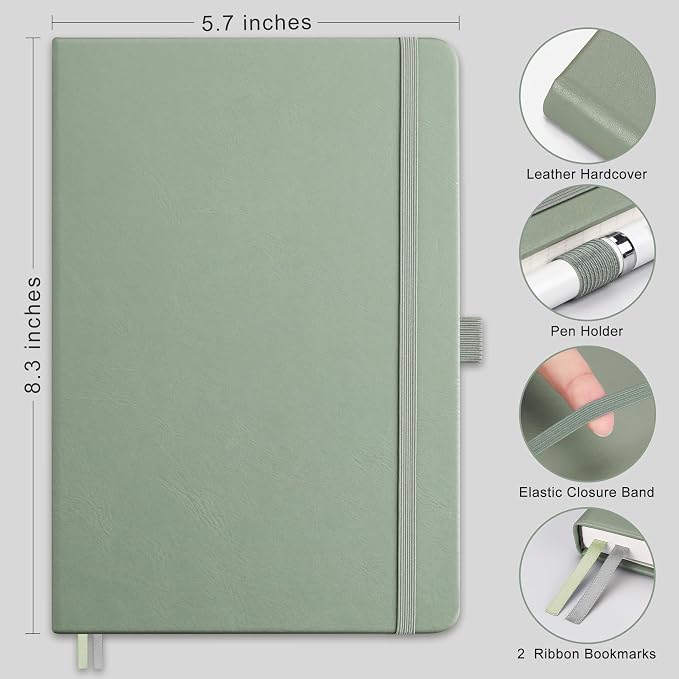 RETTACY Graph Grid Paper Notebook, 192 Pages, A5 Size | 5 Squares per Inch - Image 2