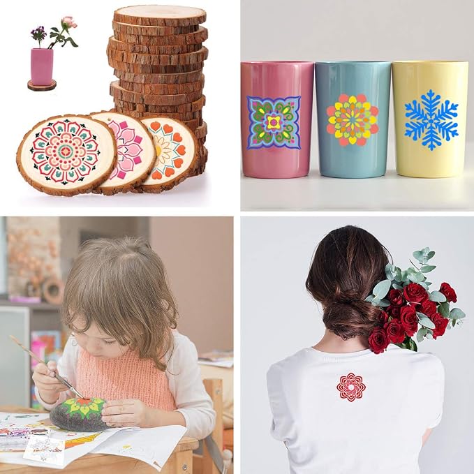 36 PCS Reusable Mandala Stencils - Image 7