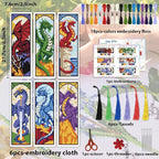 ACRNIGHEET 6PCS Cross Stitch Bookmark Kit - Image 2