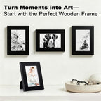 RPJC 3.5x5 inch Picture Frame Made of Solid Wood High Definition Glass - Image 2