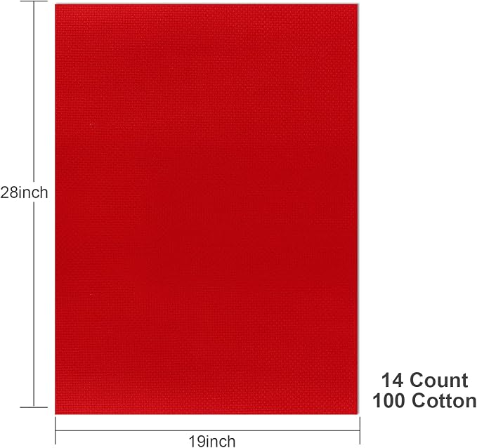 Aida Cloth 14 Count Cross Stitch Fabric, 19×28inch | Creates Strong Contrast to - Image 2