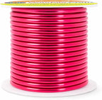Mandala Crafts 8 Gauge Raspberry Anodized Aluminum Craft Wire, 32 FT | Colored - Image 2