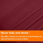 TAIMIT Burgandy Queen Size Comforter Set - Image 7