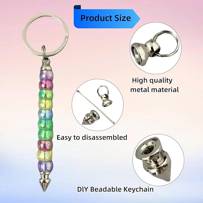 30 Pcs Beadable Keychain Bars Blanks Keychain - Image 4