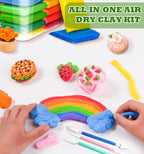 Air Dry Clay 100 Colors Foam Clay Non-Sticky Soft Air Dry Foam Clay, Moldable - Image 4