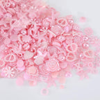 Chenkou Craft Pink Random 100g/lot 4-20mm Half Round Imitation Pearls Seastar - Image 3