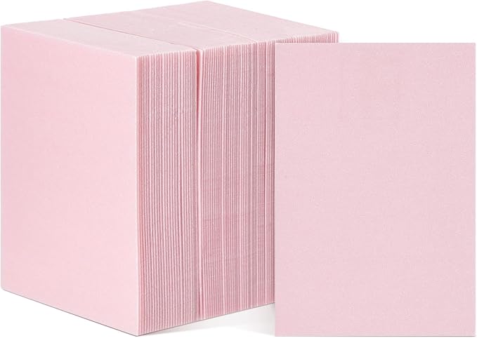 Cholemy 120 Pcs Foam Printing Plates 4 x 6 Inch Pink Foam Sheets 1/20 Inch by Cholemy
