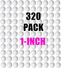 320 Pack 1'' inch Foam Balls by Bargain+Paradise