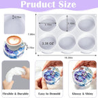 YOILES Deep Coaster Resin Molds Silicone Round Silicone Molds - Image 2