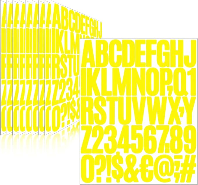Letter Stickers, Mailbox Numbers, 2 Inch Waterproof Vinyl Alphabet | 2 Inch by Llewyn
