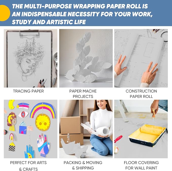 Light Grey Wrapping Paper, Bouquet Flower Packing Poster Bulletin Board Paper - Image 4
