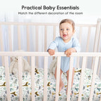 Yoofoss Baby Crib Sheets for Boys Girls, Fitted Crib Sheet 2 Pack for Standard - Image 6
