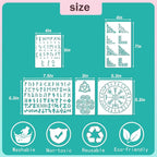Runes Stencils for Painting on Wood Stones Reusable Celtic Border Ancient - Image 5