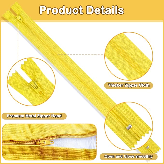 Zippers for Sewing, DOITEM Nylon Coil Zippers - Image 5