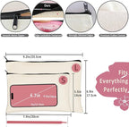 Koolmox Canvas Makeup Bags, Canvas Zipper Pouch Bulk, 40 Pack 9x7'' Large - Image 2