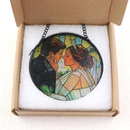 Personalized Stained Glass Sun Catcher, Custom Photo Family Portrait Window - Image 7