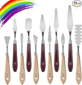 Palette Knife Set, 11 Pieces Stainless Steel Spatula Palette Knives Painting by WelcometotheLIERFIS
