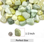 YISZM 10lbs Jade River Rocks, 1-2 Inch Natural Pebbles - Image 2