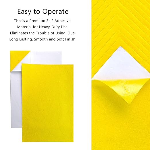 Jtnohx Self Adhesive Felt Sheets, 12 Pieces Felt Fabric - Image 4