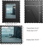 8X10 Wavy Picture Frame With Mat - Image 2
