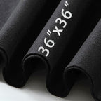 HaoFeijh Black Felt Fabric 36 * 36 Inch Wide 1.6mm, Fabric Sheets Soft Woven by HaoFeiJH