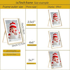 Gold 5x7" Floating Frame 2pack for Photo Sizesfor Adjustable Tabletop/Shelf - Image 3