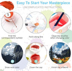 4 Pack Framed Paint by Numbers Kit - Image 8