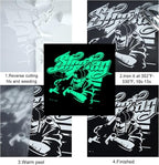 FUNKAKA Glow in The Dark Heat Transfer Vinyl Roll, Glow in The Dark HTV Vinyl - Image 4