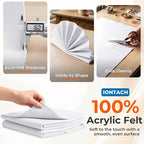 IONTACH 18" X 18" Soft Felt Sheets 1.6mm Thick | Acrylic Felt Fabric Sheets - Image 3